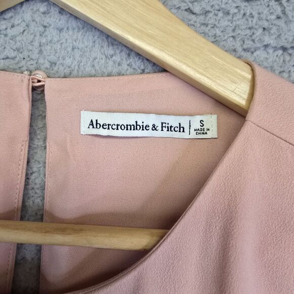 Abercrombie Fitch Dress Women's S Blush Pink Short Cut Out Coquette Romantic - Picture 11 of 16